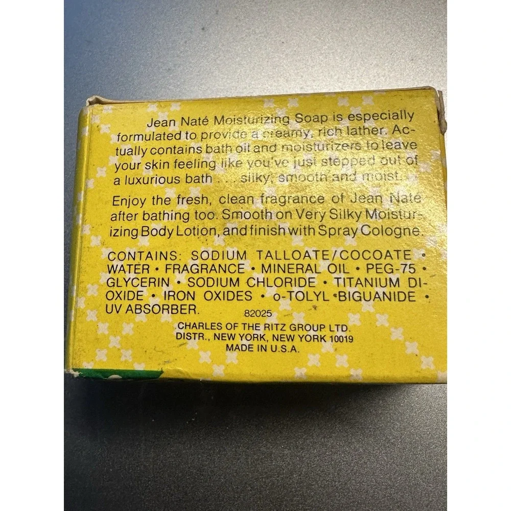 Vintage Jean Nate Moisturizing Bar Soap Trial Travel Size 1.5oz
